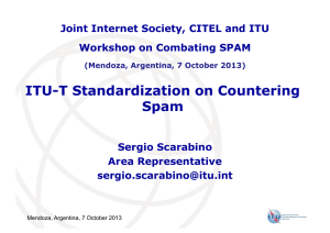 ITU-T Standardization on Countering Spam