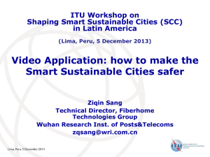 Video Application: how to make the Smart Sustainable Cities safer