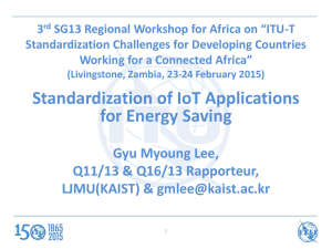 3 SG13 Regional Workshop for Africa on “ITU-T