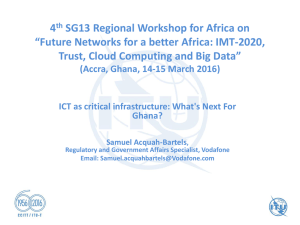 4 SG13 Regional Workshop for Africa on