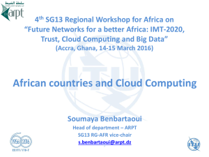 4 SG13 Regional Workshop for Africa on