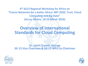 4 SG13 Regional Workshop for Africa on Computing and Big Data”