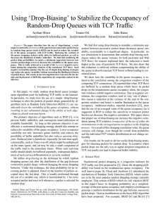 Using ‘Drop-Biasing’ to Stabilize the Occupancy of