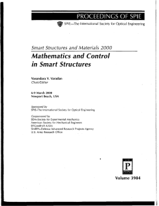 Mathematics and  Control in Smart Structures 2000 Smart Structures and Materials