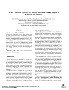 INORA - A Unified Signaling and Routing Mechanism for QoS... Mobile Ad hoc Networks