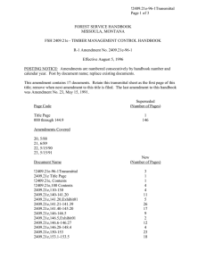 !2409.21e-96-1Transmittal Page 1 of 3 FOREST SERVICE HANDBOOK MISSOULA, MONTANA