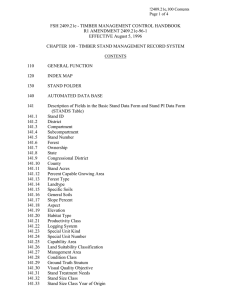 FSH 2409.21e - TIMBER MANAGEMENT CONTROL HANDBOOK R1 AMENDMENT 2409.21e-96-1