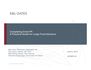 Completing Form PF: A Practical Guide for Large Fund Advisers