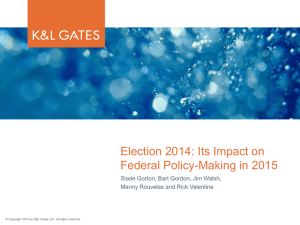 Election 2014: Its Impact on Federal Policy-Making in 2015
