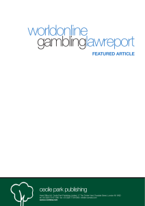 worldonline lawreport gambling cecile park publishing