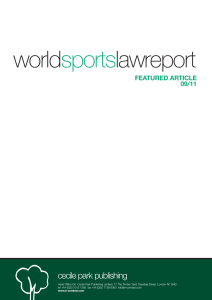 world lawreport sports cecile park publishing