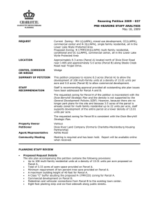   Rezoning Petition 2009 - 037  PRE-HEARING STAFF ANALYSIS