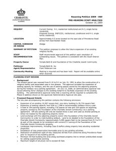   Rezoning Petition 2009 - 069  PRE-HEARING STAFF ANALYSIS