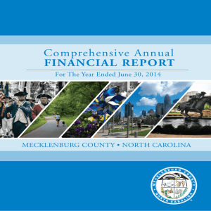 Comprehensive Annual FINANCIAL REPORT For The Year Ended June 30, 2014