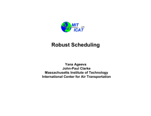 Robust Scheduling MIT ICAT
