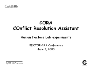 a CORA COnflict Resolution Assistant C