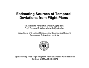 Estimating Sources of Temporal Deviations from Flight Plans
