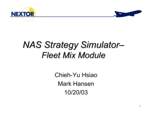 NAS Strategy Simulator – Fleet Mix Module