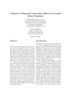Analysis of Demand Uncertainty Effects in Ground Delay Programs