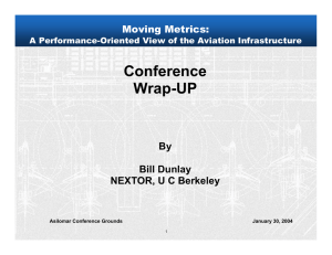 Conference Wrap-UP Moving Metrics: By