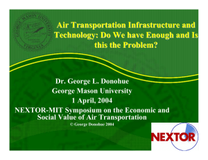 Air Transportation Infrastructure and Technology: Do We have Enough and Is