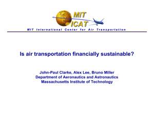 MIT ICAT Is air transportation financially sustainable?