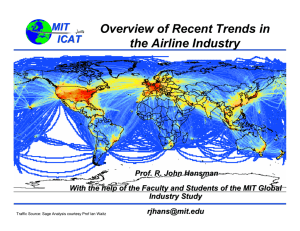 Overview of Recent Trends in the Airline Industry MIT ICAT