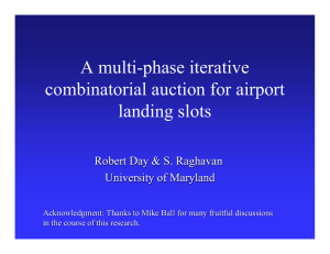 A multi-phase iterative combinatorial auction for airport landing slots