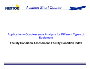 Aviation Short Course Application – Obsolescence Analysis for Different Types of Equipment