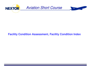 Aviation Short Course Facility Condition Assessment, Facility Condition Index 63