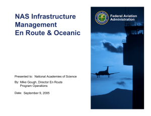 NAS Infrastructure Management En Route &amp; Oceanic Federal Aviation