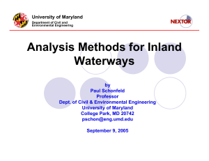 Analysis Methods for Inland Waterways