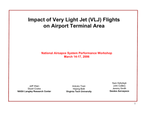 Impact of Very Light Jet (VLJ) Flights on Airport Terminal Area