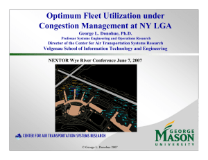 Optimum Fleet Utilization under Congestion Management at NY LGA