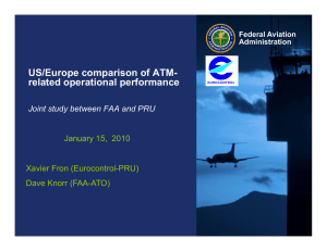 US/Europe comparison of ATM- related operational performance January 15,  2010