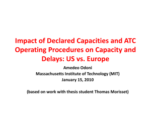 Impact of Declared Capacities and ATC  Operating Procedures on Capacity and  Delays: US vs. Europe