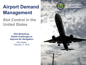 Airport Demand Management Slot Control in the United States
