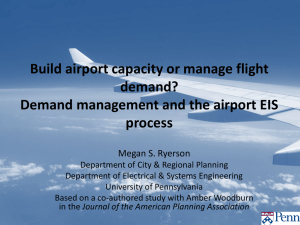 Build airport capacity or manage flight demand? process