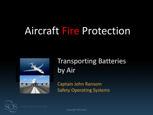 Aircraft Protection Fire Transporting Batteries