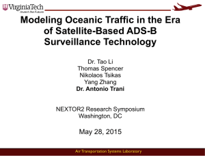 Modeling Oceanic Traffic in the Era of Satellite-Based ADS-B Surveillance Technology  