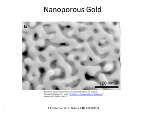 Nanoporous Gold 