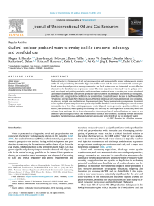 Coalbed methane produced water screening tool for treatment technology