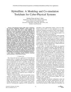 HybridSim: A Modeling and Co-simulation Toolchain for Cyber-Physical Systems