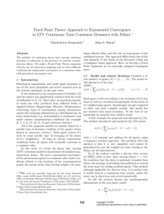 Fixed Point Theory Approach to Exponential Convergence