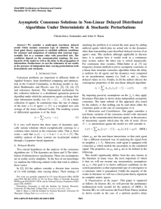 Asymptotic Consensus Solutions in Non-Linear Delayed Distributed
