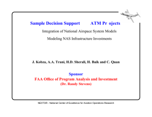 Sample Decision Support ATM Pr ojects Sponsor