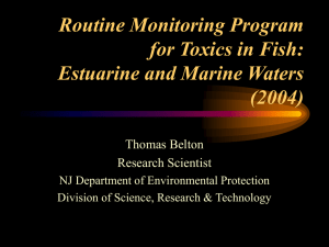 Routine Monitoring Program for Toxics in Fish: Estuarine and Marine Waters (2004)