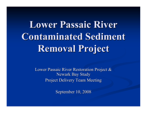 Lower Passaic River Contaminated Sediment Removal Project