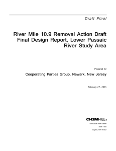 River Mile 10.9 Removal Action Draft Final Design Report, Lower Passaic