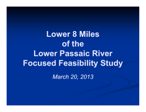 Lower 8 Miles of the Lower Passaic River